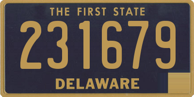DE license plate 231679