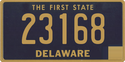 DE license plate 23168