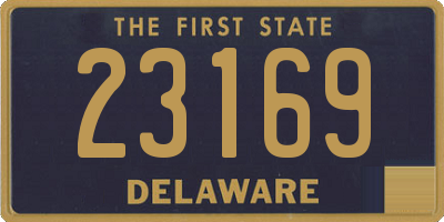 DE license plate 23169