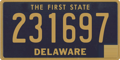 DE license plate 231697
