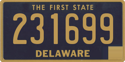DE license plate 231699