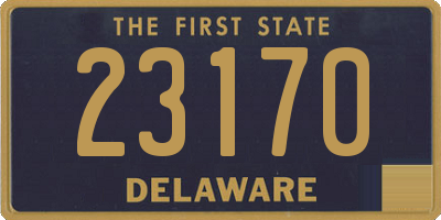 DE license plate 23170