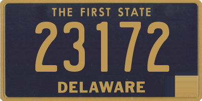 DE license plate 23172