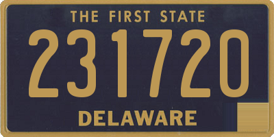 DE license plate 231720