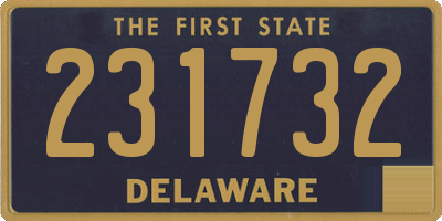 DE license plate 231732