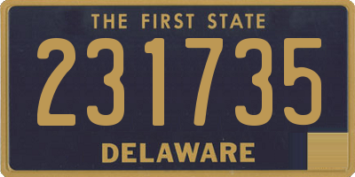 DE license plate 231735