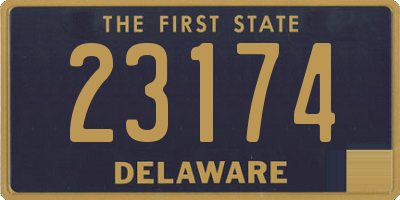 DE license plate 23174