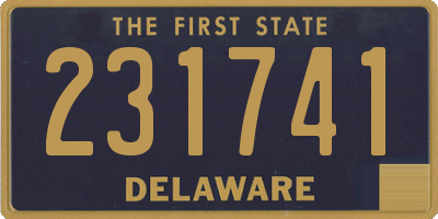 DE license plate 231741