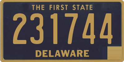 DE license plate 231744