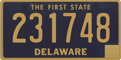 DE license plate 231748
