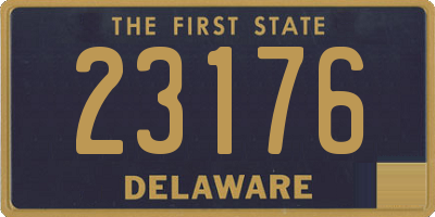 DE license plate 23176