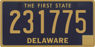 DE license plate 231775