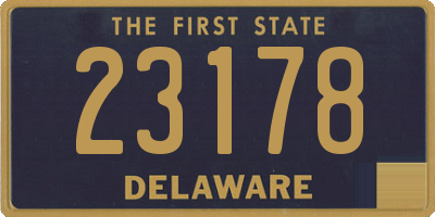 DE license plate 23178