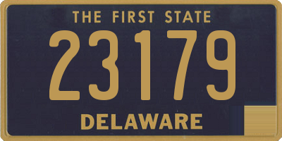 DE license plate 23179