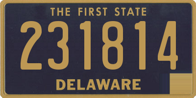 DE license plate 231814