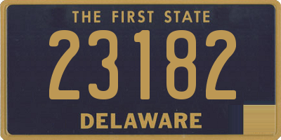 DE license plate 23182