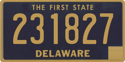 DE license plate 231827
