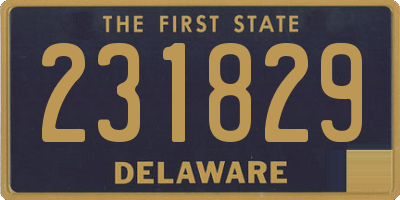 DE license plate 231829