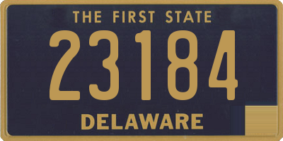 DE license plate 23184