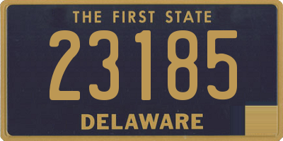 DE license plate 23185