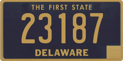 DE license plate 23187