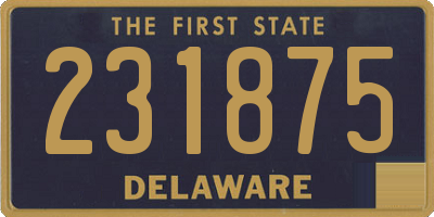 DE license plate 231875