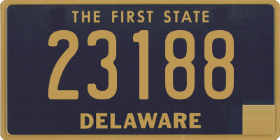 DE license plate 23188