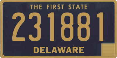 DE license plate 231881
