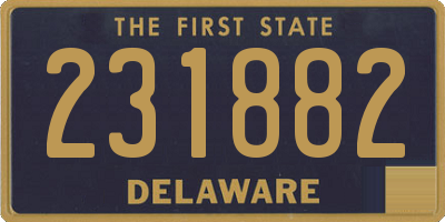 DE license plate 231882