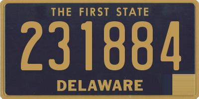 DE license plate 231884