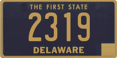DE license plate 2319
