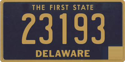 DE license plate 23193