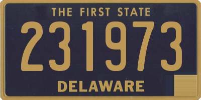 DE license plate 231973