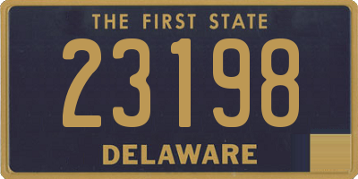 DE license plate 23198