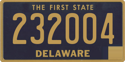 DE license plate 232004