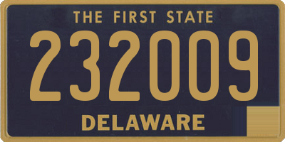 DE license plate 232009