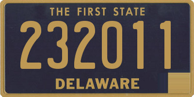 DE license plate 232011