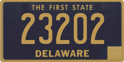 DE license plate 23202