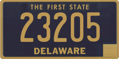 DE license plate 23205