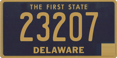 DE license plate 23207