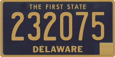DE license plate 232075