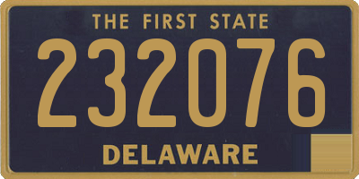 DE license plate 232076