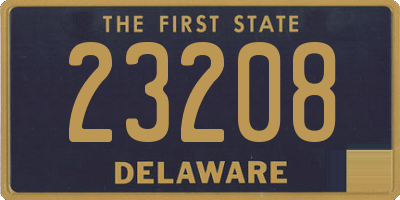 DE license plate 23208