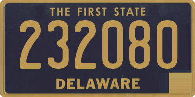 DE license plate 232080