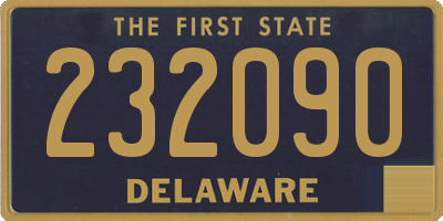 DE license plate 232090