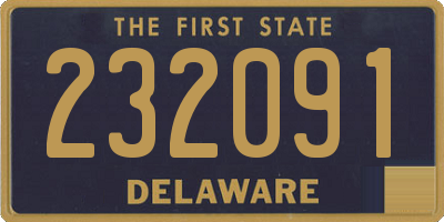 DE license plate 232091