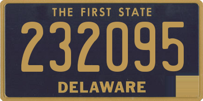 DE license plate 232095