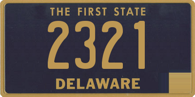 DE license plate 2321