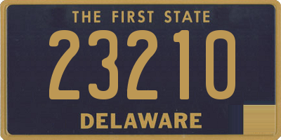 DE license plate 23210