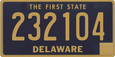 DE license plate 232104